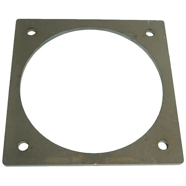 Kołnierz czworokątny do przyspawania, czarny 8"