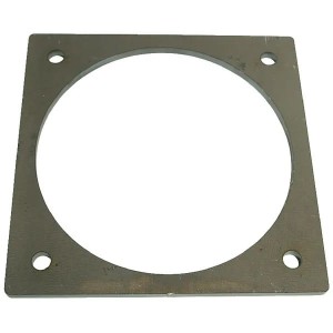 Kołnierz czworokątny do przyspawania, czarny 8"