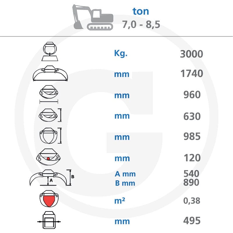 GRANIT Chwytak GMR 1750 32270925 - Sklep PoltechParts