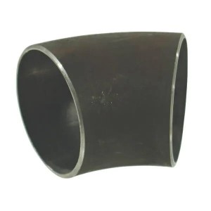 Kształtka rurowa nr 450 kolano do spawania 45° czarne, 6" 152, 4 x 3 mm