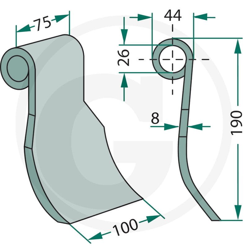 GRANIT Nóż bijakowy 18063-OMA-05 - Sklep PoltechParts