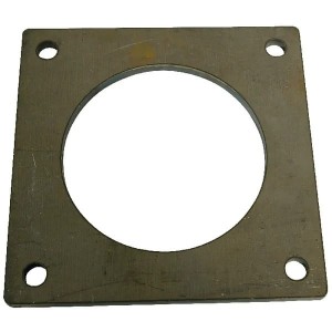 Kołnierz czworokątny do przyspawania, czarny 5"