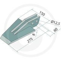 GRANIT łopatka do Celli 180631-VAN-29 - Sklep PoltechParts
