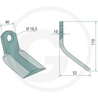 GRANIT Nóż Y 18063-BRE-21 - Sklep PoltechParts