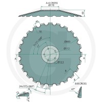 GRANIT Talerz brony talerzowej 1803400069 - Sklep PoltechParts