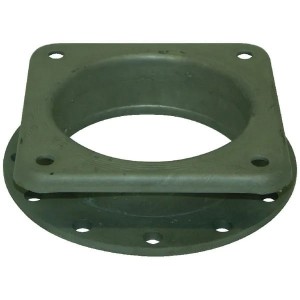 Adapter z kołnierzem okrągłym (6 otworów) i czworokątnym, 6" kołnierz E 6"