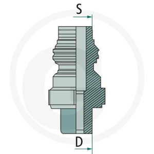 Kongsberg ABC-króciec przyłączeniowy 22801046