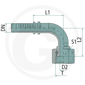 PN 40 DKRF 1,1/2 90° VA 60903282
