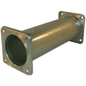 Rura pośrednia łącząca z obustronnym kołnierzem czworokątnym ocynk, 8" 500 mm