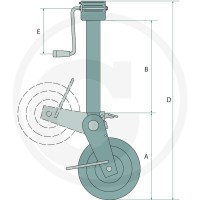SIMOL Koło podporowe 220DM365 - Sklep PoltechParts