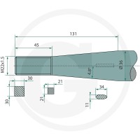 SHW Ząb łyżki 43014002202 - Sklep PoltechParts