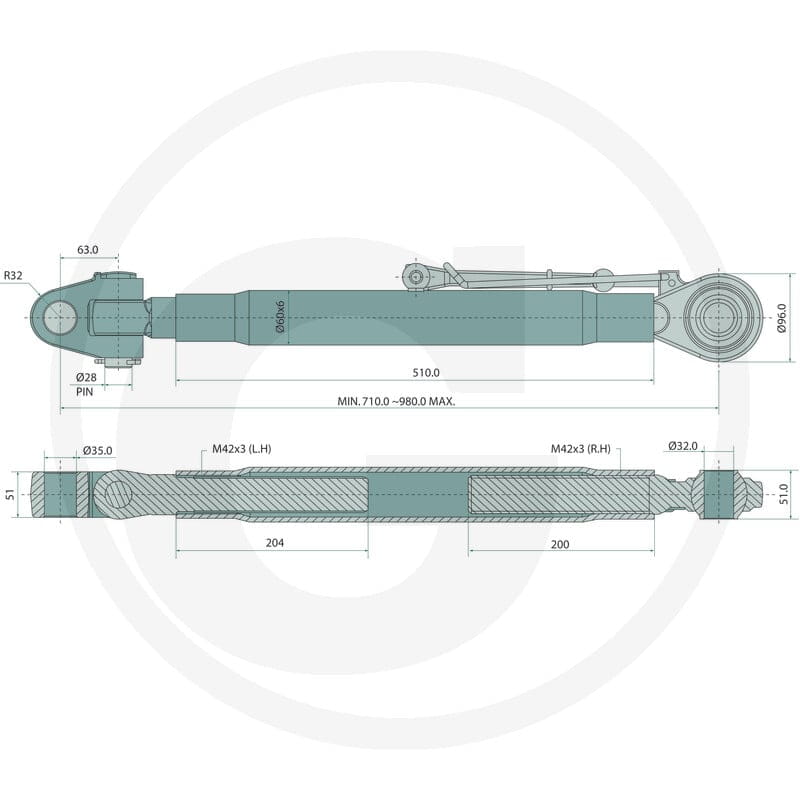 GRANIT Łącznik górny mechaniczny 20012911 - Sklep PoltechParts