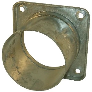 Króciec z kołnierzem czworokątnym do gnojowicy ocynk 4"