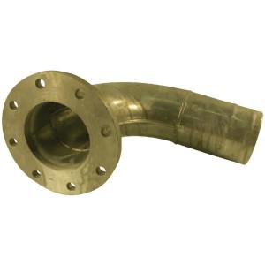 Kolano 90° z kołnierzem normalnym 6" z przyłączem na wąż