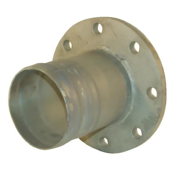 Kołnierz znormalizowany z końcówką węża ocynk, 8" + 8"