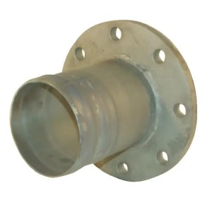 Kołnierz znormalizowany z końcówką węża ocynk, 6" + 6"