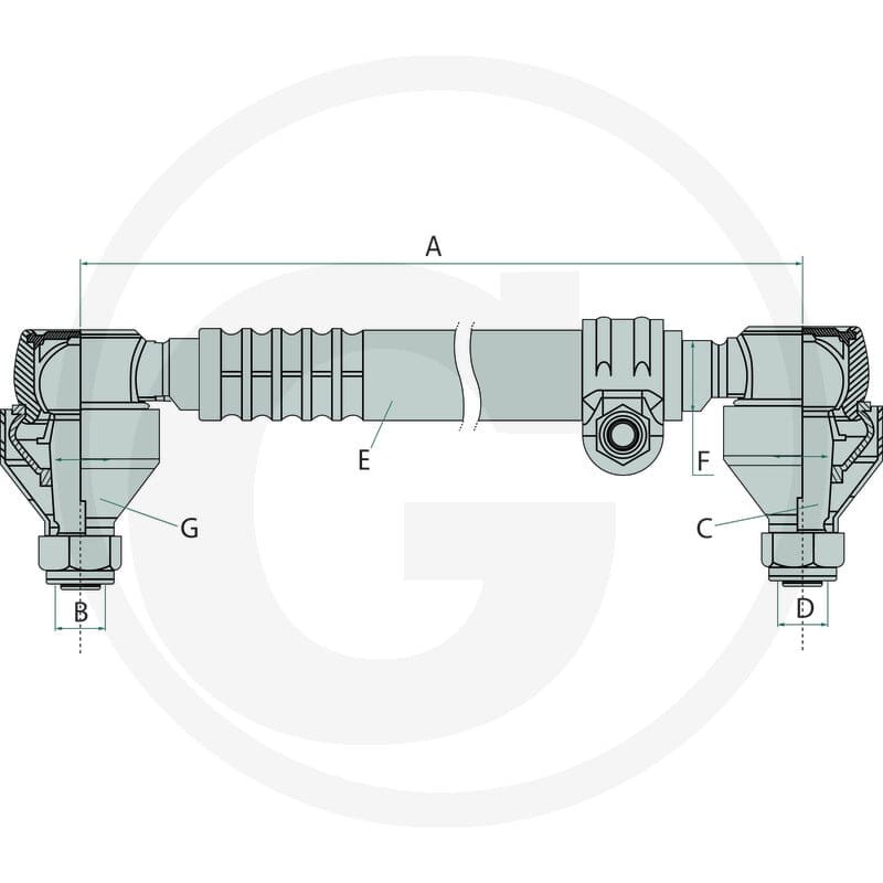 GRANIT Drążek kierowniczy 12368920 - Sklep PoltechParts