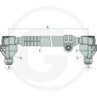 GRANIT Drążek kierowniczy 12368920 - Sklep PoltechParts