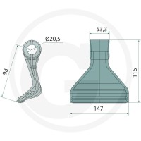 GRANIT Bijak młotkowy 12011957 - Sklep PoltechParts