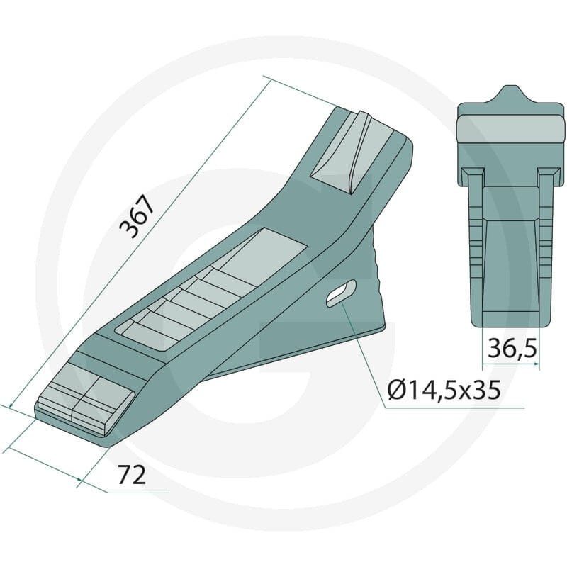 GRANIT Heavy Duty  Końcówka do obornika 11302887 - Sklep PoltechParts