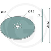 GRANIT Talerz wysiewający Ø382x4 11749454 - Sklep PoltechParts