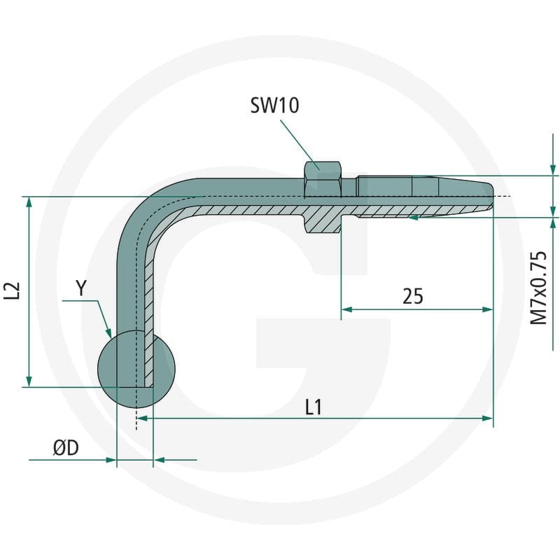GRANIT Króciec rurowy 90° 30615ZS2010 - Sklep PoltechParts