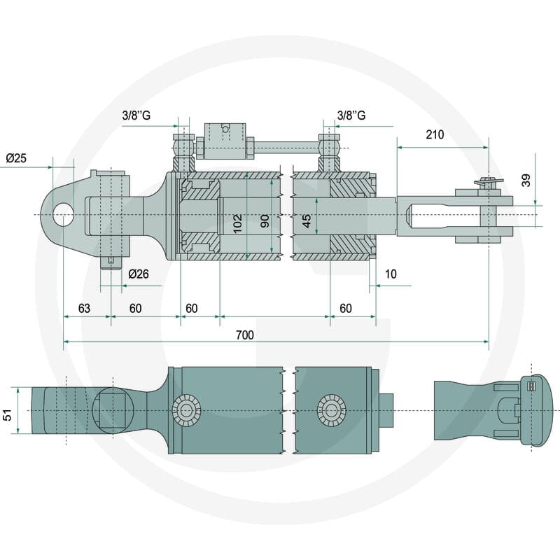 GRANIT Ramię podnośnika hydraulicznego 71815569 - Sklep PoltechParts