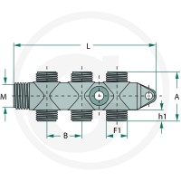 ARAG Rozdzielacz 6-drożny 670152643 - Sklep PoltechParts