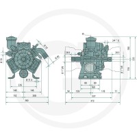 Annovi Reverberi Pompa membranowo-tłokowa AR 813 AP C/SP 670630 - Sklep PoltechParts