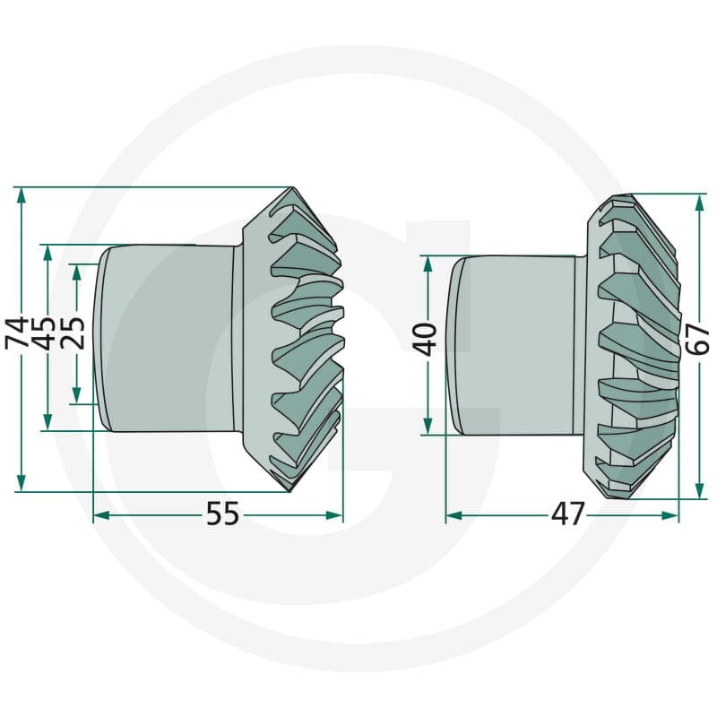 GRANIT Zestaw kół zębatych 64704003 - Sklep PoltechParts