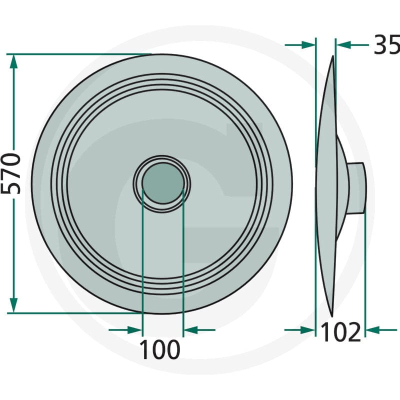 GRANIT Talerz ślizgowy 647101057F - Sklep PoltechParts