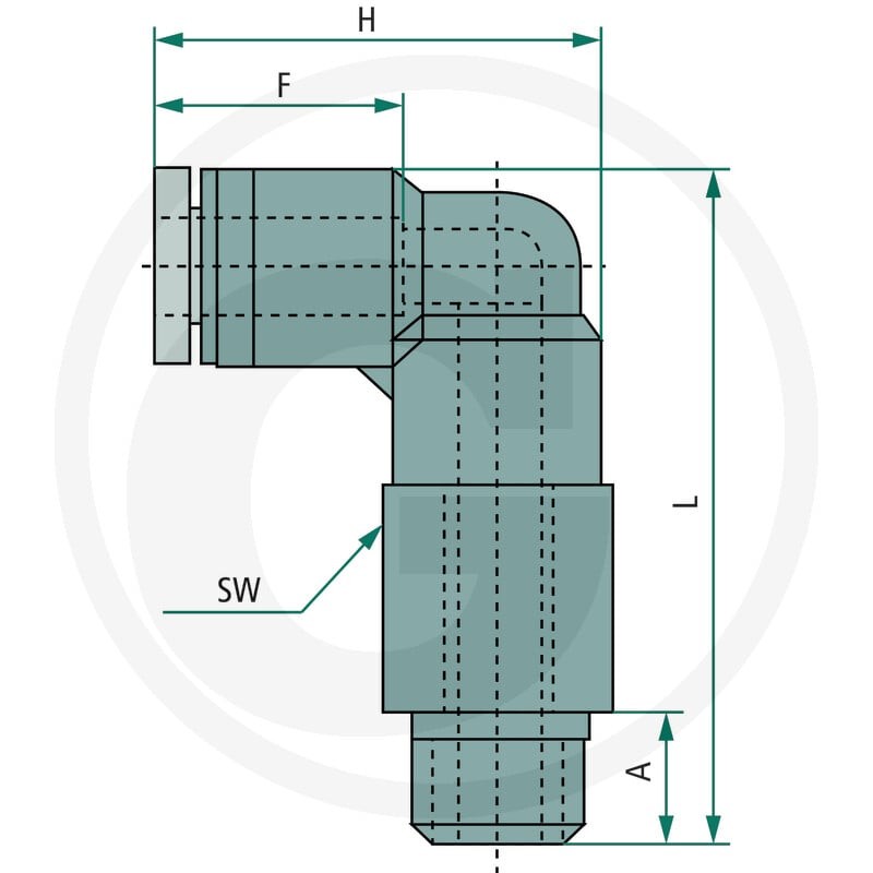GRANIT B-WEdlk-6-1/8-KU Złącze kątowe wkręcane 60603180184 - Sklep PoltechParts