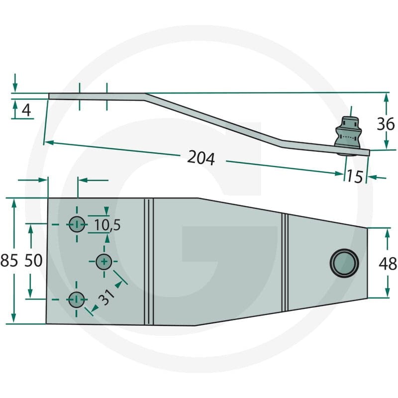 GRANIT Trzymak noża 5257F - Sklep PoltechParts