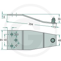 GRANIT Trzymak noża 5257F - Sklep PoltechParts