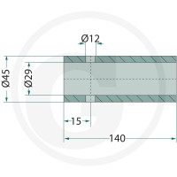 GRANIT Tuleja do przyspawania 4301402900 - Sklep PoltechParts