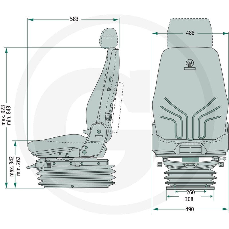 GRAMMER Siedzenie ACTIMO XL 2401203420SH - Sklep PoltechParts