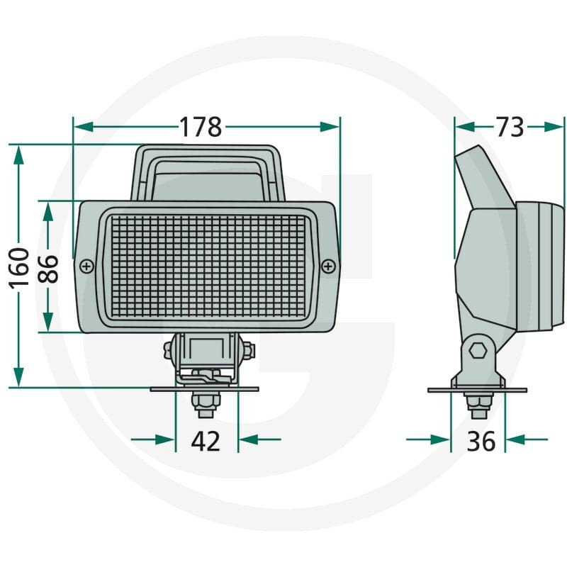 Cobo Reflektor roboczy 22705274000 - Sklep PoltechParts