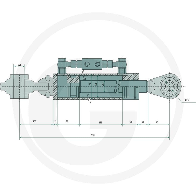 GRANIT Łącznik górny hydrauliczny 20000213 - Sklep PoltechParts