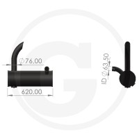 Tłumik 23815AGT0532 - Sklep PoltechParts