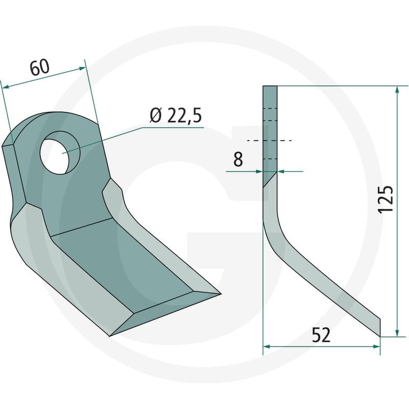 GRANIT Nóż Y 18063-TOR-20 - Sklep PoltechParts
