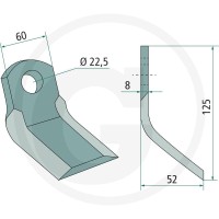 GRANIT Nóż Y 18063-TOR-20 - Sklep PoltechParts
