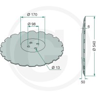 GRANIT Talerz brony talerzowej 1803200205 - Sklep PoltechParts