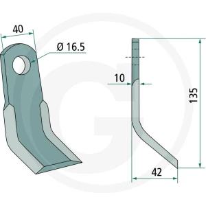 GRANIT Nóż typu Y 18063-TIE-05