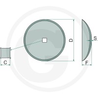 GRANIT Talerz brony talerzowej 180180330 - Sklep PoltechParts