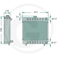 GRANIT chłodnica 74702263 - Sklep PoltechParts