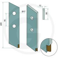 GRANIT Ząb z końcówką z węglików spiekanych 75561320H - Sklep PoltechParts