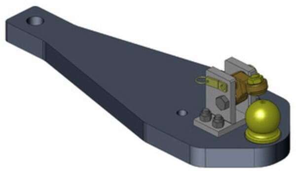 Płyta nośna zaczepu, K80 830 mm 009604510A02