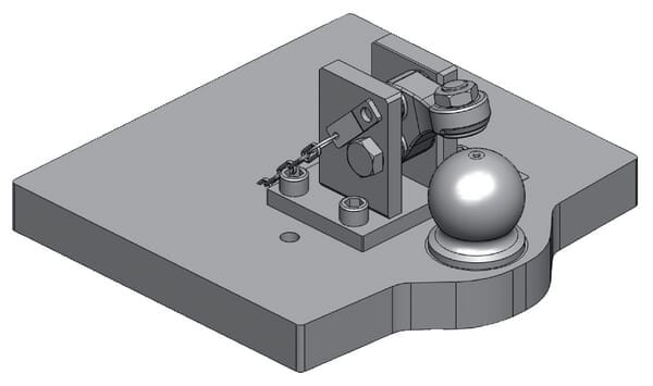 Płyta nośna zaczepu, K80 596 mm 009609200A01
