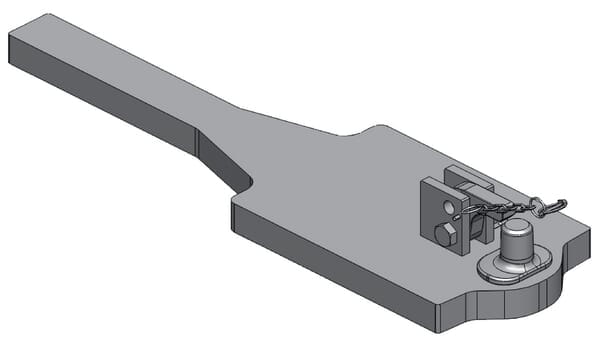Płyta nośna haka zaczepu, 990 mm 009610410A01