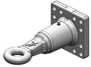 Zaczep oczkowy obrotowy Ø 50 mm F2 160x60 mm 006656220A02